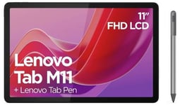 Lenovo Tab M11 11" TB330FU 128GB Wi-Fi + LTE 4G Tablet + Pen - Grey *BOXED* NEW