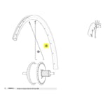 Mavic Rear Aksium Elite Evo Ust Disc Ebm Landsvägsfälg