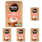 Nescafe Cappuccino Unsweetened Taste Instant Coffee 8 x 14.2g Sachets, 100% Responsibly Sourced Coffee (Pack of 5)