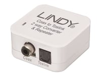 LINDY SPDIF Digital / Toslink Audio Converter - Convertisseur de support - RCA / TOSLINK