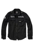 Brandit Iron Maiden Vintage Shirt Long Sleeve Eddie (Svart, S) S Svart