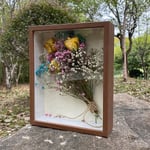 Träfågel Foto Ram Torkad Blomma Display Stativ Torr Blomma Skugga Box Specimen Shadow Case 22X17X4.5CM 22X17X4.5CM