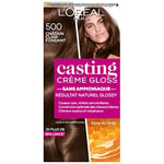 L'Oréal Paris Casting Crème Gloss Coloration Ton sur Ton pour Cheveux - Sans Ammoniaque - Châtain Clair (500) - Lot de 1