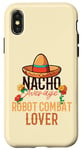 Coque pour iPhone X/XS Nacho Average Robot Combat Amoureux