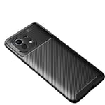 Xiaomi Mi 11 Case, Cruzerlite Carbon Fiber Texture Design Cover Anti-Scratch Shock Absorption Case for Xiaomi Mi 11 (Carbon Black)