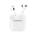 PROMATE In-Ear Bluetooth Earbuds with Intellitouch and 350mAh Charging Case. Built in Microphones and Noise Isolation. Up to 5 Hours Playback. Smart Auto-Pairing. Ergonomic Design. White. (p/n: FREEPODS-2.WHT)