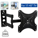 TV Wall Mount Bracket Shelf Tilt & Swivel Flat Plasma LCD LED 10-42" Universal