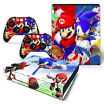 Autocollant Stickers de Protection pour Console et Manette Microsoft Xbox X - Sonic and Mario (TN-XBONEX-0409)