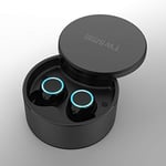 GALIMAXIA Bluetooth Earphone TWS Wireless Headset Bluetooth 5.0 Handsfree Sport Earphones with Charging Box (Black) Home office gaming headset (Color : Black)