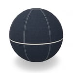 Ergonomisk balansboll Office Ballz - Götessons, Storlek Ø - 55 cm, Tygfärg och Blixtlåsfärg Slope 256 Ocean 22 - Offwhite