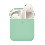Apple AirPods (1. &amp; 2. gen.) Tynt Silikondeksel - Mørk Grønn