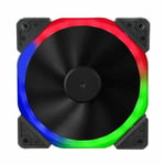 Halo High Airflow Dual Ring RGB 6-Pin 120mm PC Case Cooling Fan