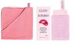 Glov Bundle - Scrubex Exfoliating Lip cloth & Mud Mask Remover Cloth RRP £20