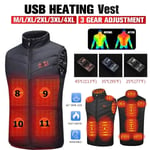 11 Heated Vest Jacket Men Women Coat Intelligent Electric Heating Thermal UK