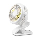SOONHUA USB Desk Fan, Speed 360 Degree Rotation Desk Fan Portable Clip-on USB Fan for Home Office Baby Crib Car