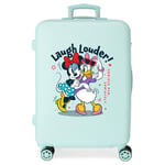 Disney Minnie Teen Suitcase Medium Blue 46x65x23cm Rigid ABS Combination Closure Side 56L 3.1kg 4 Double Wheels