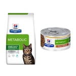 8 kg Hill's Prescription Diet + 6 x 82 g passande våtfoder på köpet! - Metabolic Weight Management Tuna + Metabolic Ragout med kyckling