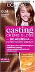 L'Oreal Paris Casting Creme Gloss semi-permanent hair dye, Blends away grey hai