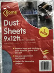 PMS Set of 2 9 X 12FT DUST Sheets in POLYBAG with Colour INS