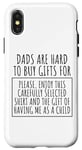 iPhone X/XS Funny Saying Dads Are Hard To Buy Father's Day Men Joke Gag Case