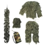 Barn Ghillie Suit Förklädnad Strid För Krigslek Fotografi Skogsgrön 140~160cm