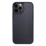 Carbon Fiber Case For Apple Iphone12 And Iphone12 Pro 5G, Shockproof Aramid Fiber Phone Cover, Drop Protection Phone Case-Black