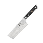 Couteau de chef Nakiri de 6" de la série japonaise Alpha-Royal acier de Damas