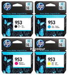 4 HP 953 Genuine Officejet Pro 8715 8716 Ink Cartridges