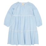 Copenhagen Colors Bow Bäckebölja Klänning Sky Blue Cream Stripe | Blå | 128 cm