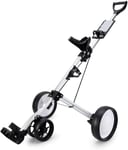 XINTONGSPP 4-Wheel Golf Trolley,Home/Office Use Golf Push Cart with Kettle Stand Scoreboard Golf Cart Light Trolley, Easy Carry And Fold