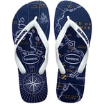 Havaianas Men's Top Nautical Flip-Flop, Navy Blue/White/Navy Blue/Navy Blue, 5.5/6 UK