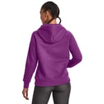 Under Armour Rival Fleece Big Logo Hoodie Purple XS Woman