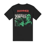 HAMMER HORROR - THE PLAGUE OF THE ZOMBIES BLACK T-Shirt Small