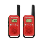 Motorola Talkabout T42 Twin Pack Two-way Radios In Red Pmr 446 Compact