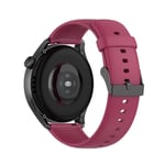 Huawei Watch 3/3 Pro / GT 2e - Silikon klockarmband 22 mm Vinröd