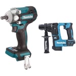 Makita DTW300Z Li-ion LXT Brushless Cordless Impact Wrench, Batteries and Charger Not Included, 18 V & DHR171Z 18V Li-Ion LXT Brushless Rotary Hammer - Batteries and Charger Not Included