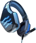 LED Gaming Headset Headphones Microphone Mic 3.5mm For PC Laptop Xbox One PS4