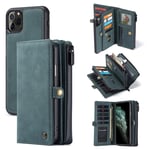 CaseMe 2-i-1 iPhone 11 Pro fodral med plånbok - Grön