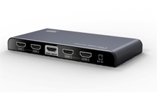 HDMI-splitter, 1 enhet till 4 skärmar, HDMI 2.0, 4K, UHD, 3D, HDCP 2.2, svart