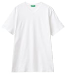 United Colors of Benetton Men's T-shirt Jumper, White (Bianco 101), L UK