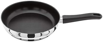 Judge Vista J219A Stainless Steel Non-Stick Medium Skillet Frying Pan 24cm, Induction Ready, Oven Safe, 25 Year Guarantee