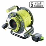 25M + 3M 13A 4 GANG SOCKET EXTENSION CABEL REEL OPEN SWITCH PRO XT MASTERPLUG UK