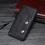 BellaCase Competible with Xiaomi Black Shark 3 Case Leather Wallet Bracket Function Business Style Phone Case(Black)