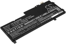 Kompatibelt med Asus Zenbook Flip 15 UX562FD-A1003T, 15.4V, 3700 mAh