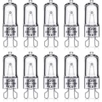 G9 halogenlampor 25W, 230V, 10-pack 25W