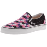 Vans Classic Slip on, Chaussures de Skate Mixte Adulte - Rose/Multicolore, 36 EU