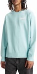Levi's Men's Relaxd Relaxed Graphic Crew, Poster Logo Pastel Turquoise, S