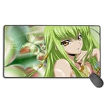 Code Geass Japanese Animation Large Gaming Mouse Pad XXL Extended Mat Desk Pad Mousepad Long Non-Slip Rubber Mice Pads Stitched Edges 29.5"x15.7"