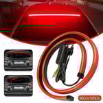 90 100cm Bil Strip Light Led Tredje Bromsljus Drl Bar Sekventiella blinkers Broms Kör Dubbel Blixt För Fordon DC 12v 90cm