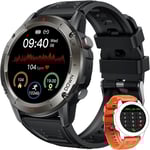 Montre Connectée Homme Sport Avec Appel: 1,42"" Hd Écran Tactile Smartwatch Avec 20 Modes Sportifs Ip68 Étanche Sommeil Calorie Cardiofréquencemètre Et Lecteur Musique Compatible Avec Android Ios